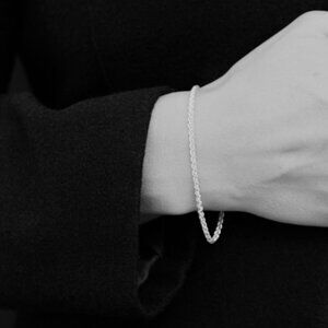 Tiana Marie Combes Riding Chain Silver Bracelet